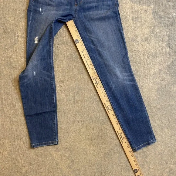 Joe's Jeans Womens 29 Medium Wash Blue Mid Rise Skinny Distressed Stretch Denim - Picture 6 of 13